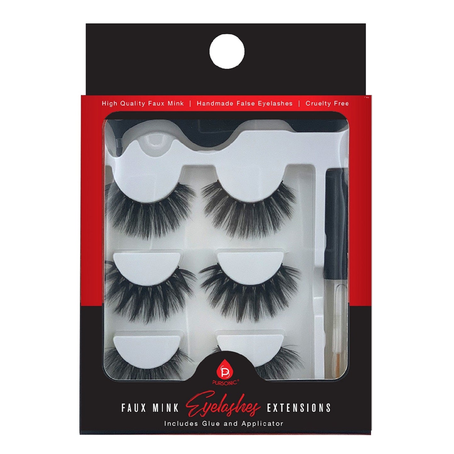 Faux Mink Style False Eyelashes Extensions - Pursonic - Little Red General Store