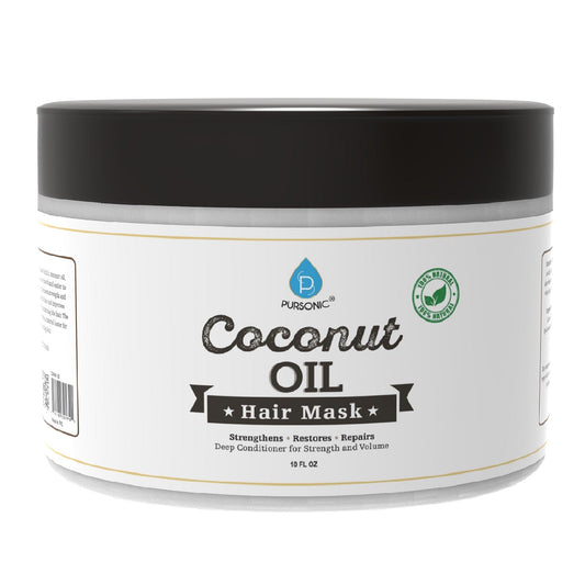 100% Natural Coconut Oil Hair Mask 10 Oz - Pursonic - Little Red General Store