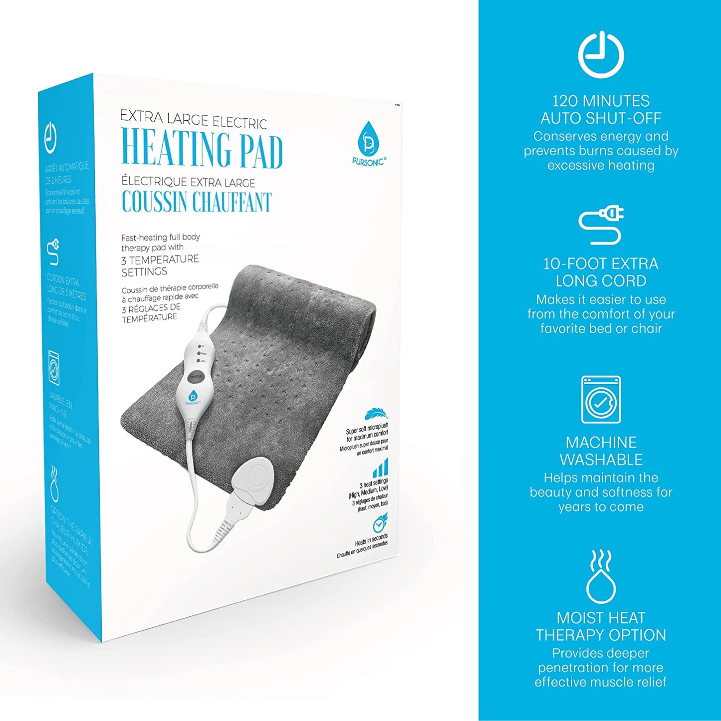 Electric Heating Pad - Pursonic - Little Red General Store
