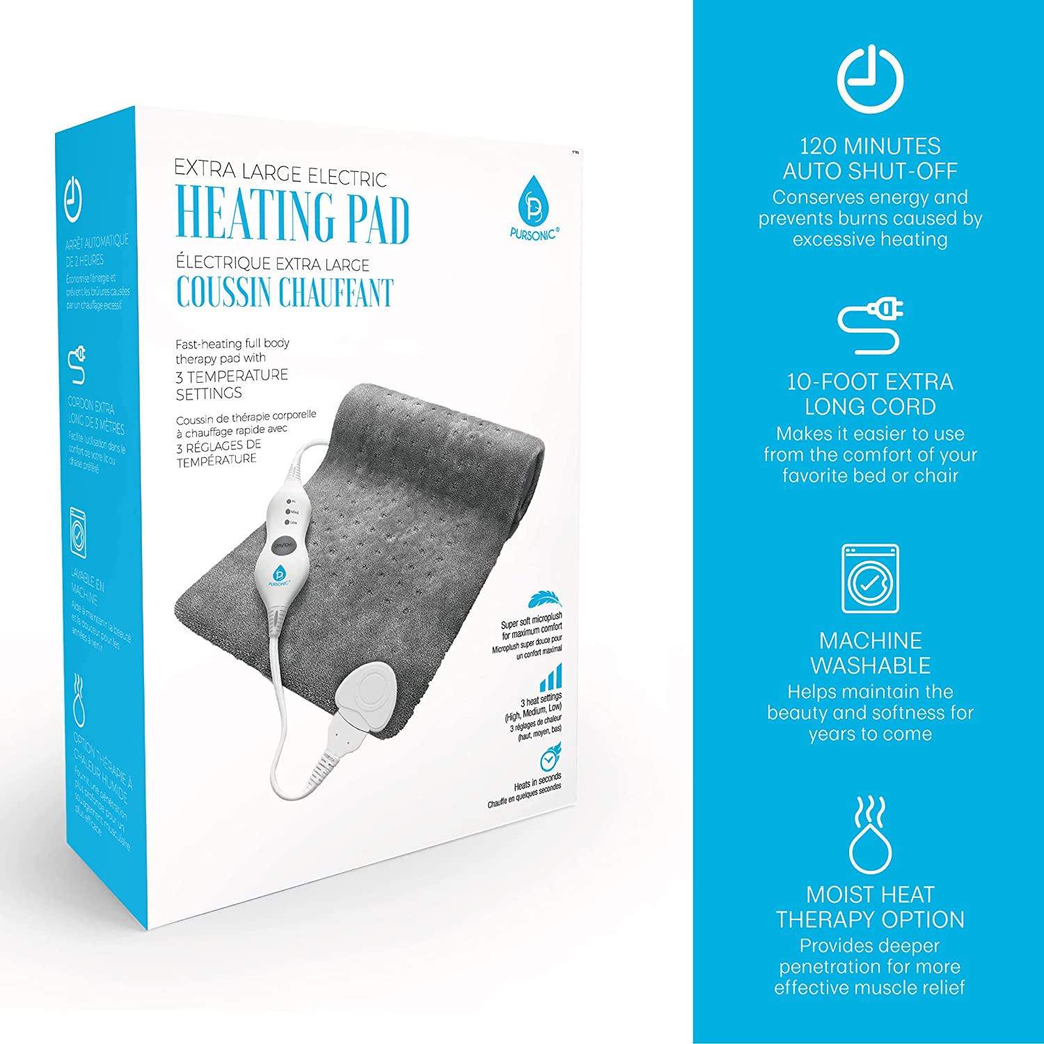 Electric Heating Pad - Pursonic - Little Red General Store
