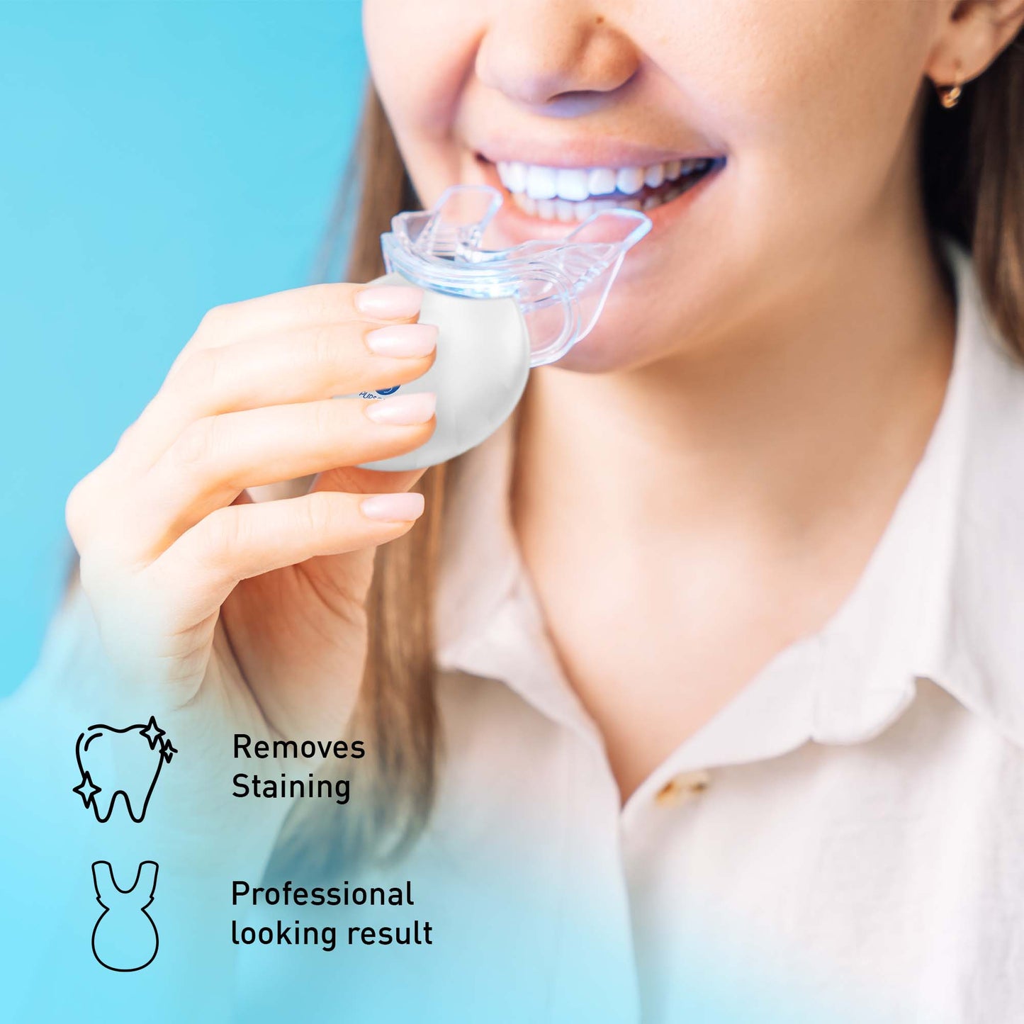 Pursonic LED Teeth Whitening Solution, Whitening Strips & Charcoal Toothbrush Bundle - Pursonic - Little Red General Store