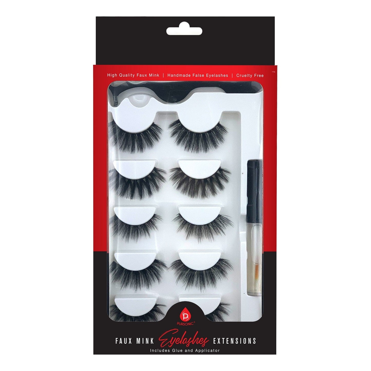 Faux Mink Style False Eyelashes Extensions - Pursonic - Little Red General Store