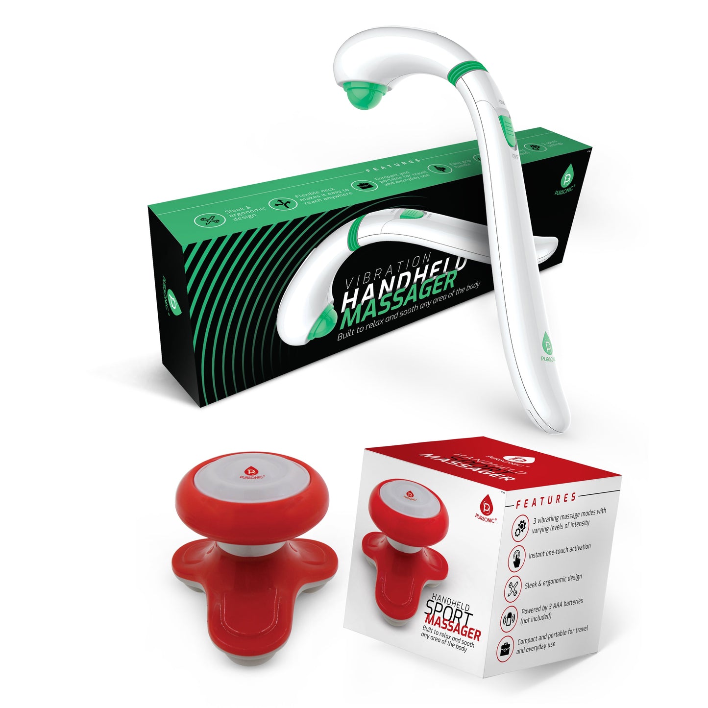 Wand Massager With Mini Handheld Massager - Pursonic - Little Red General Store