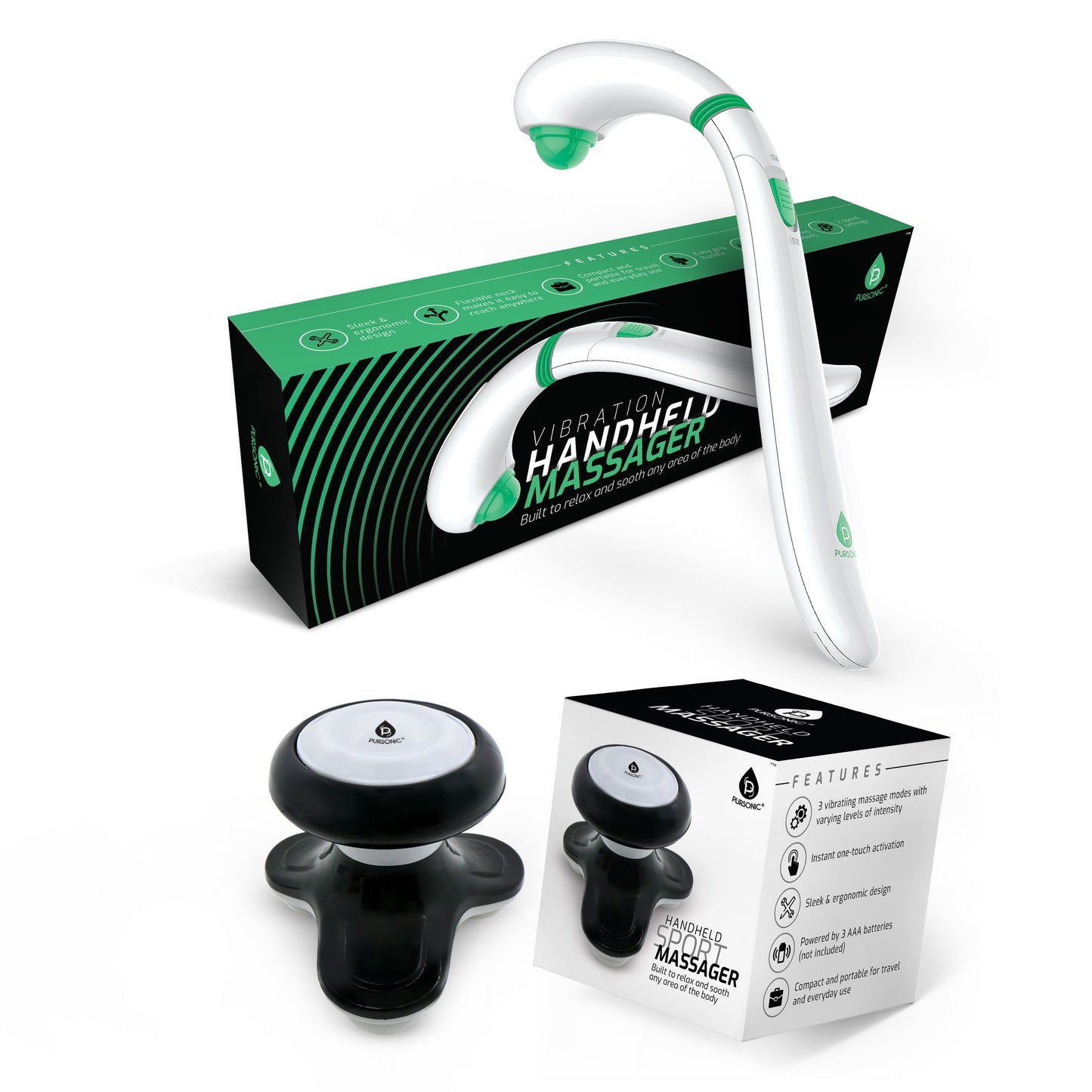 Wand Massager With Mini Handheld Massager - Pursonic - Little Red General Store