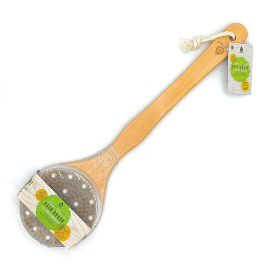Boar Bristle & Rubber Massager with Lotus Wooden Handle - Pursonic - Little Red General Store