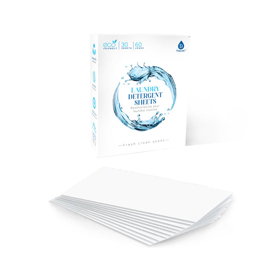 Natural Laundry Detergent Sheets ,Eco Friendly– Fresh Linen Scent - Pursonic - Little Red General Store
