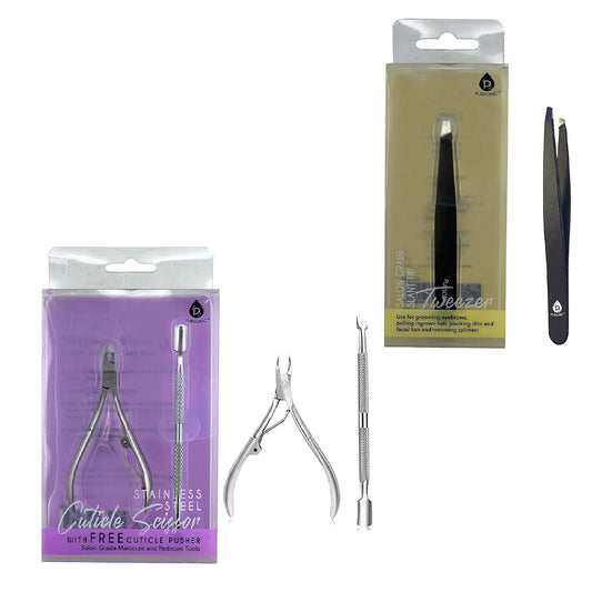 Precision Perfection Bundle: Slant Tip Tweezer + Salon - Grade Nail Care Kit - Pursonic - Little Red General Store