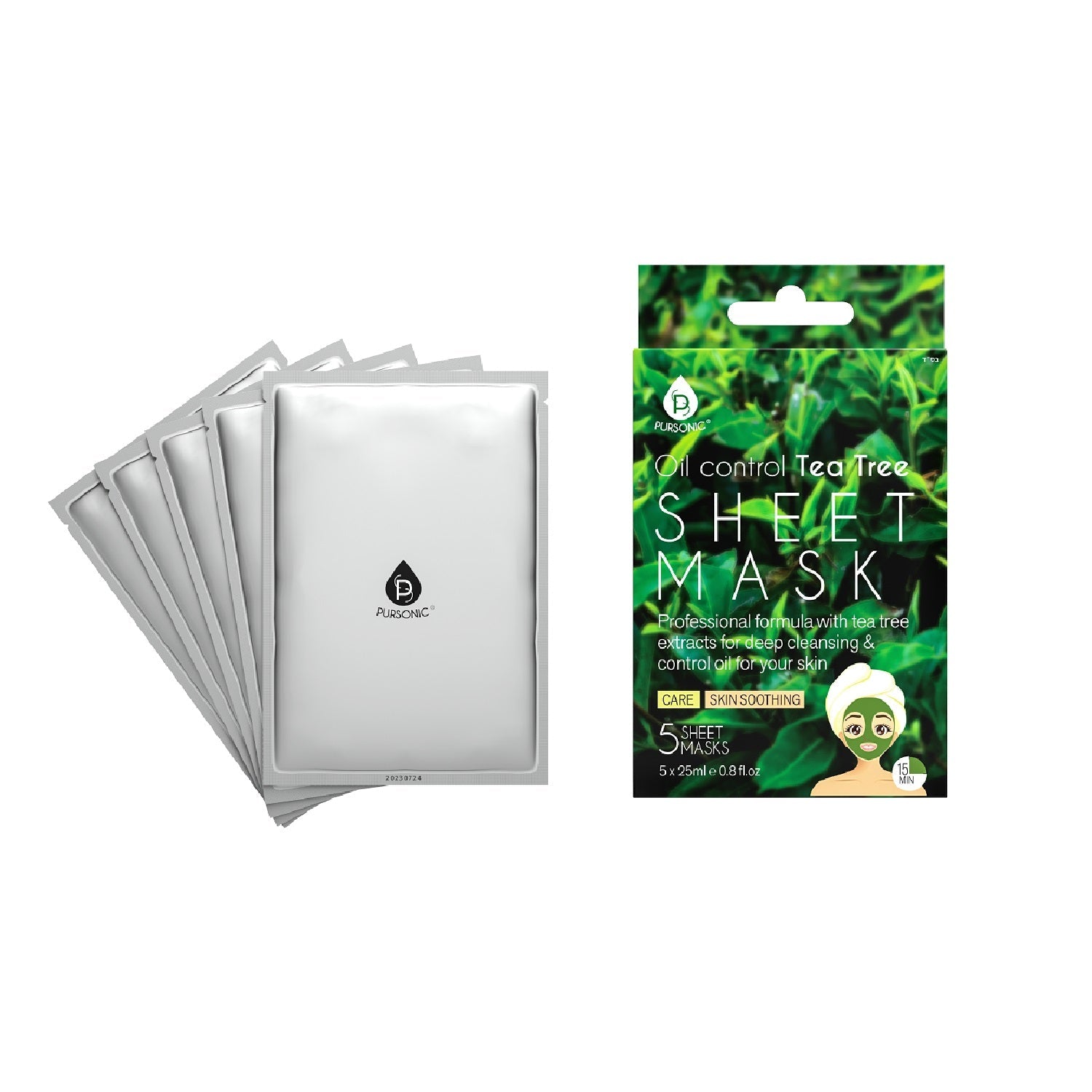 Oil Control Tea Tree Sheet Mask - Pursonic - Little Red General Store