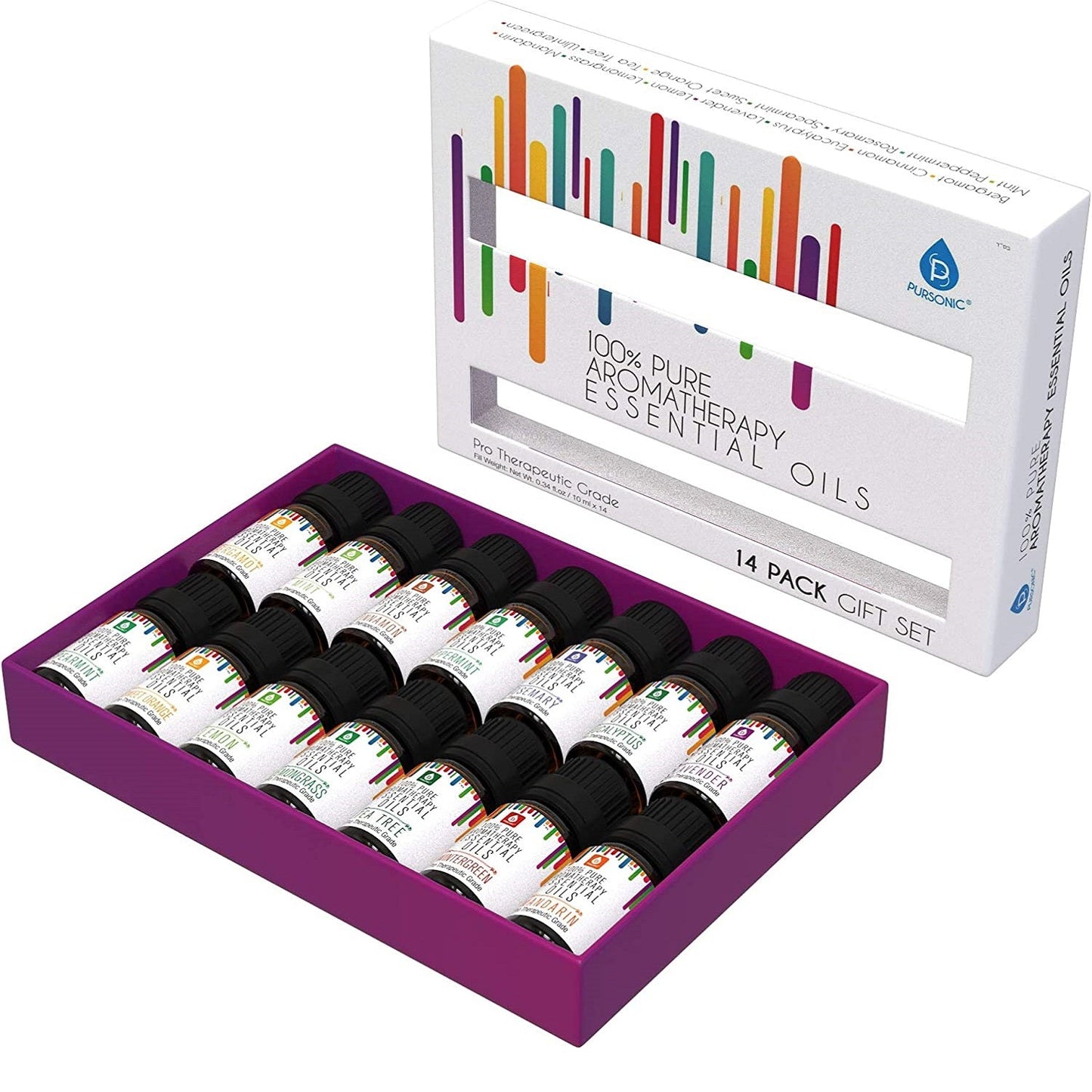 14 Pack of 100% Pure Essential Aromatherapy Oils - Pursonic - Little Red General Store