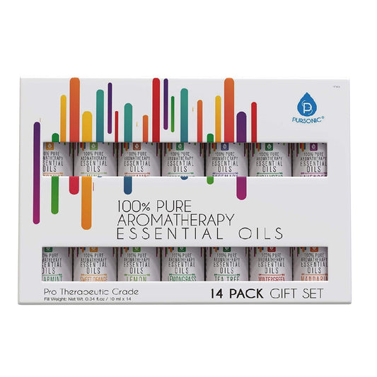 14 Pack of 100% Pure Essential Aromatherapy Oils - Pursonic - Little Red General Store