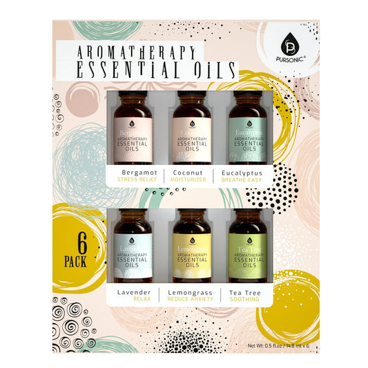 6 Pack of Aromatherapy Essential Oils - Pursonic - Little Red General Store