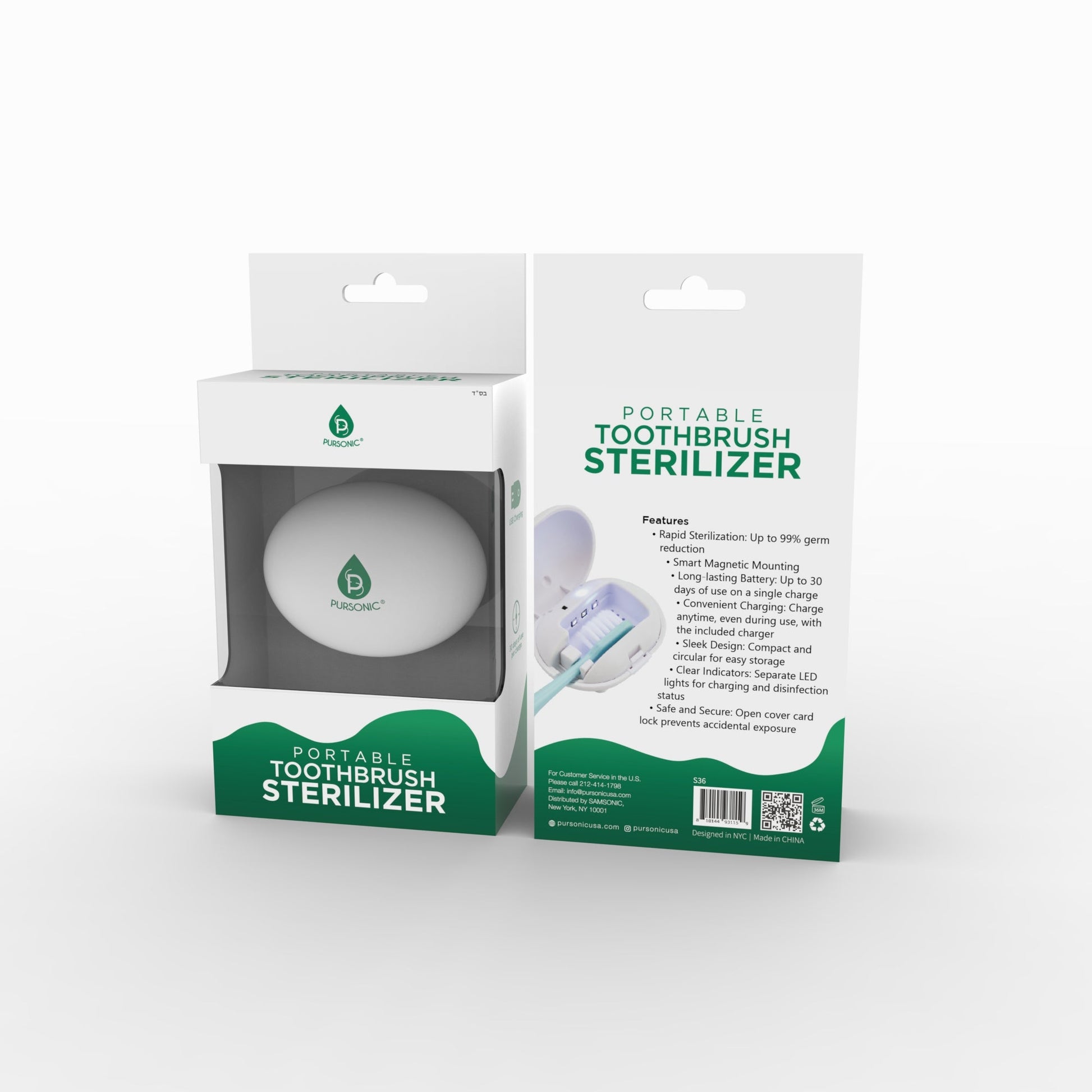 Portable Toothbrush Sterilizer – Your Hygiene Companion on the Go! - Pursonic - Little Red General Store