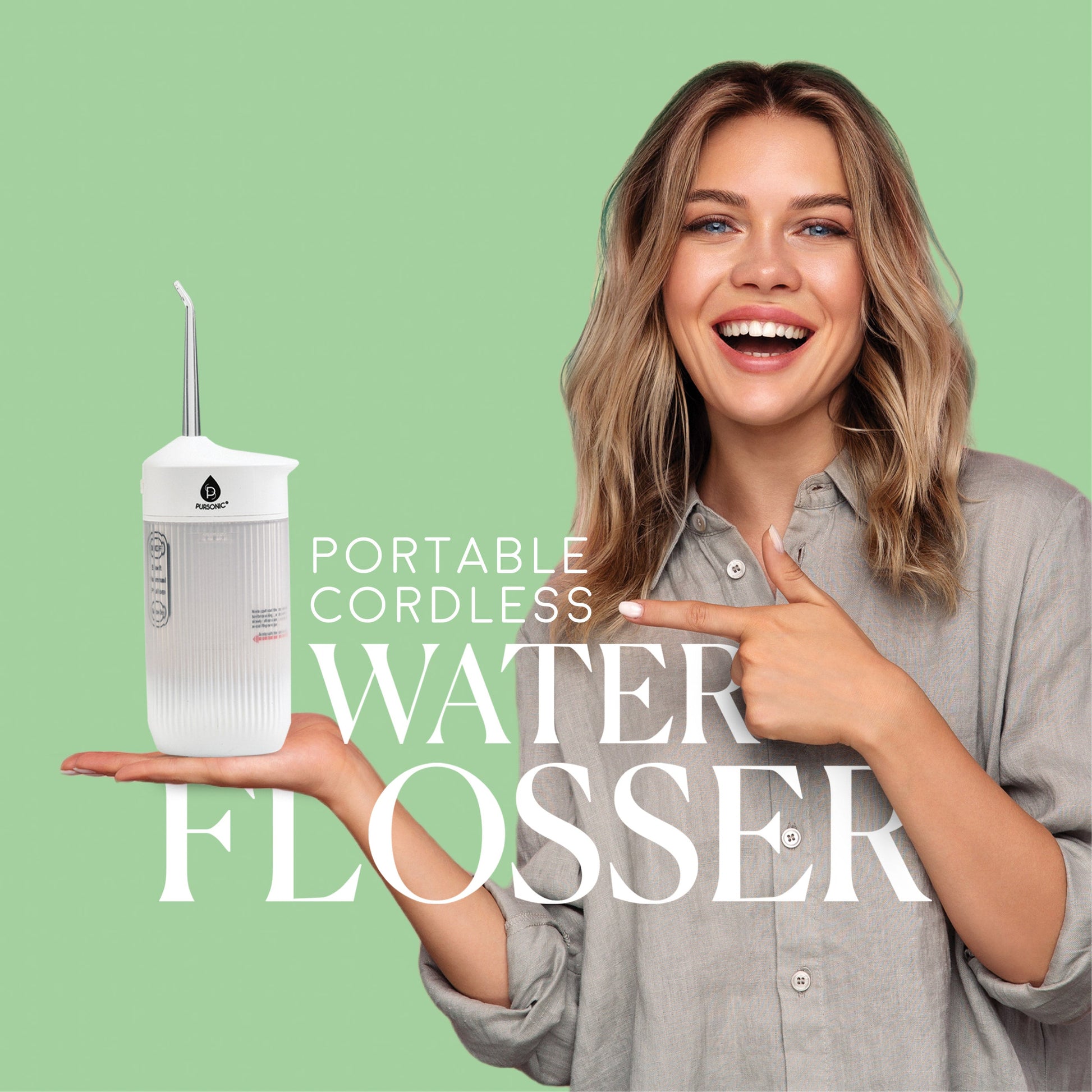 Portable USB Rechargeable Collapsible Water Flosser - Pursonic - Little Red General Store