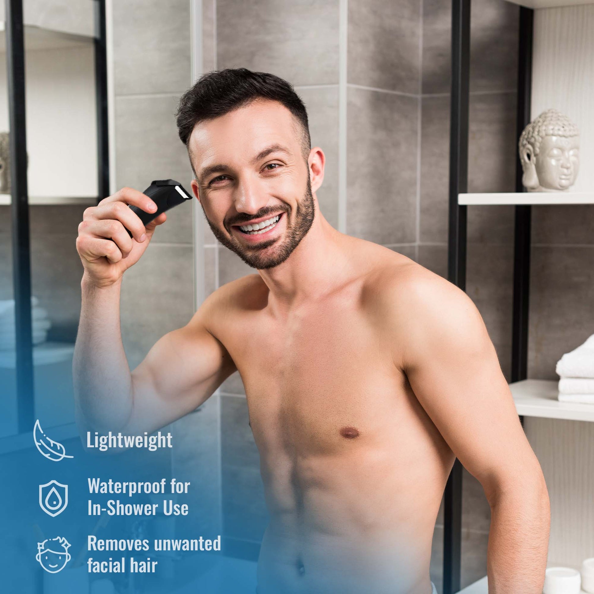 Mario Lopez Wireless Body Hair Trimmer & Shaver and Mario Lopez Disposable Razors - 3 Blade Shaving Surface Technology - Pursonic - Little Red General Store