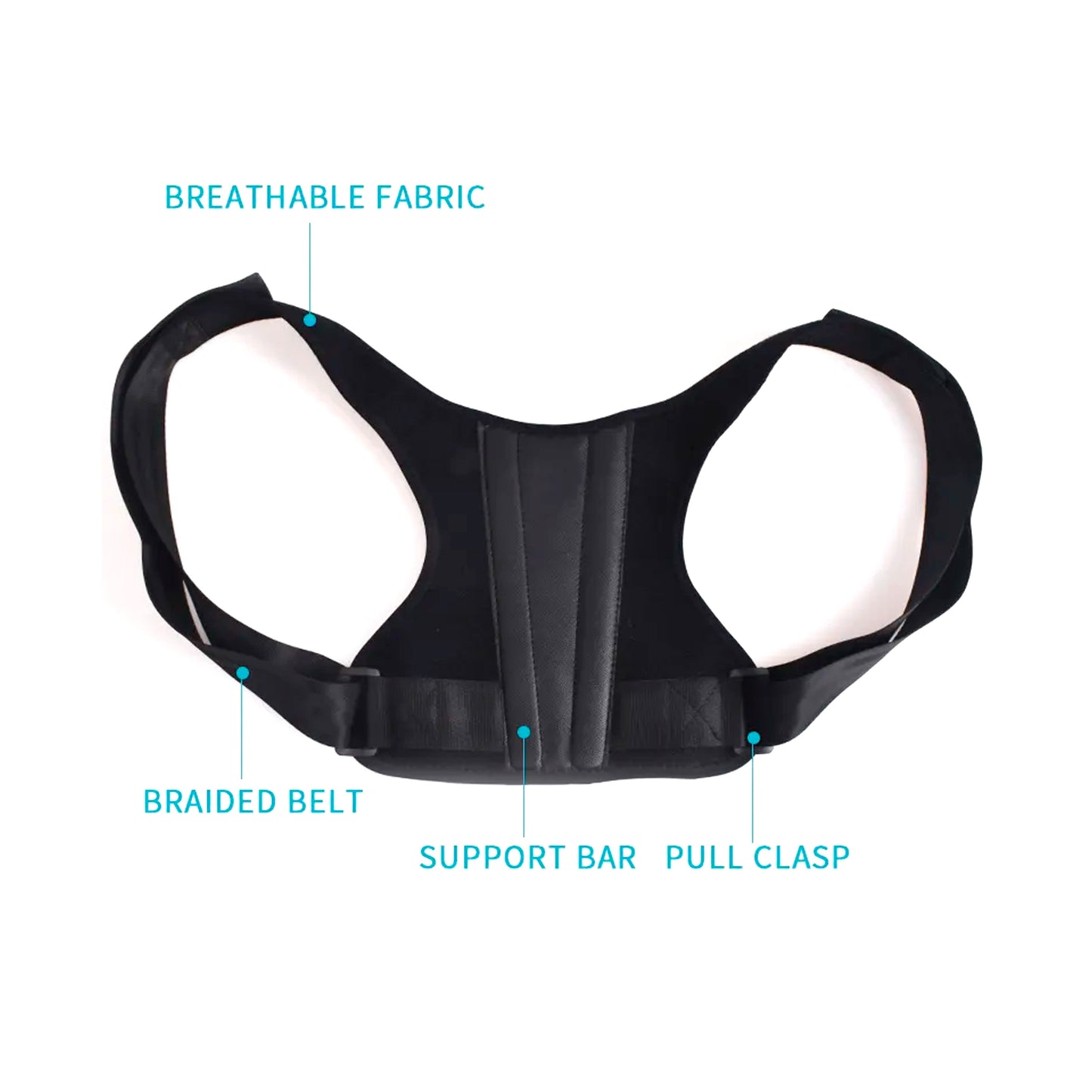 Adjustable Posture Corrector With Back Support Bar & Breathable Upper Back Brace - Pursonic - Little Red General Store