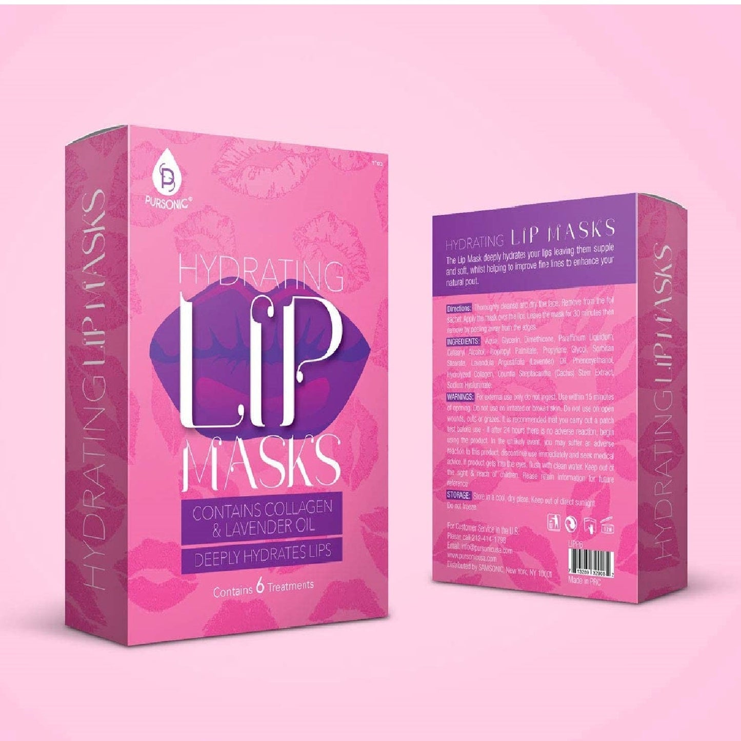 Hydrating Lip Masks (Pack of 6) - Pursonic - Little Red General Store