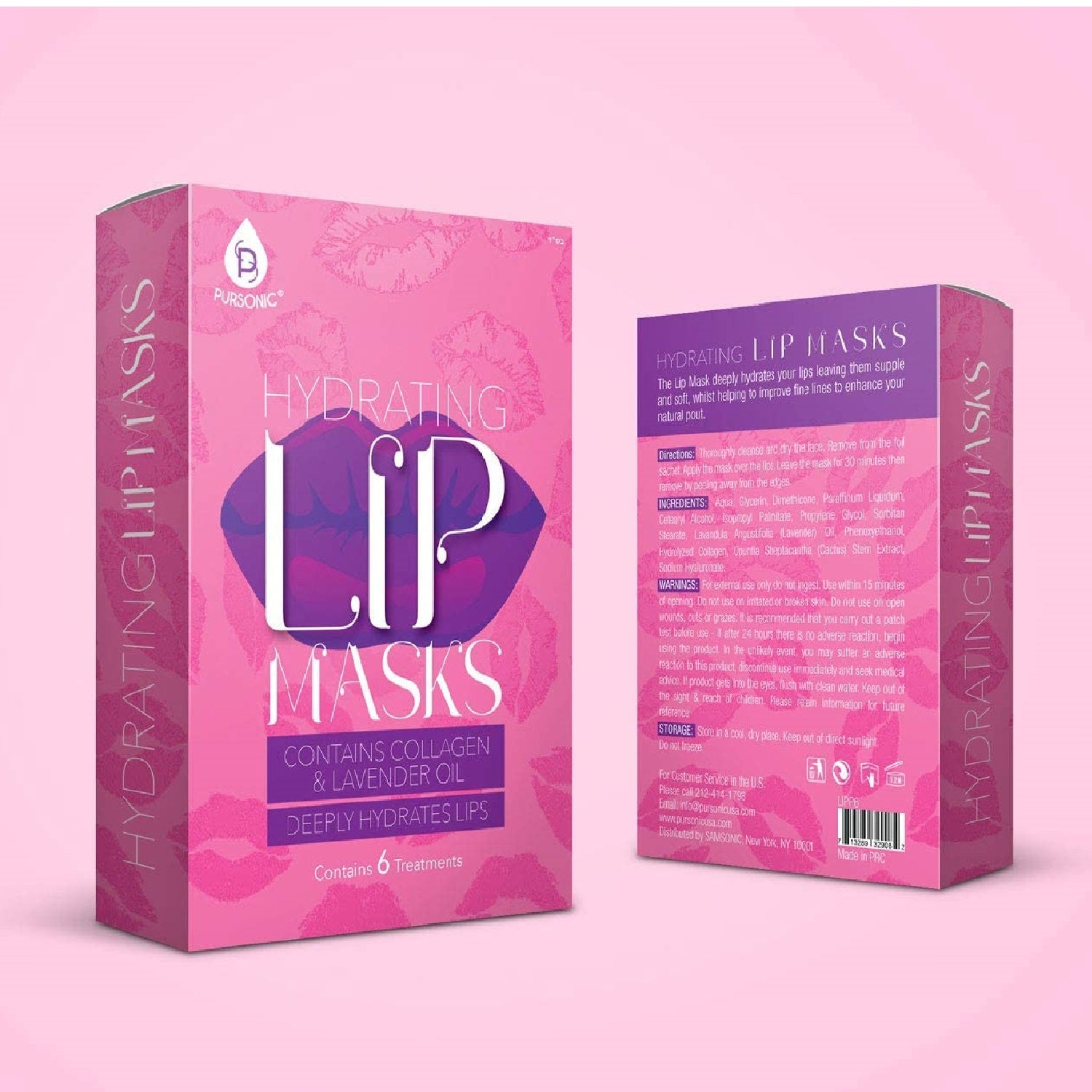 Hydrating Lip Masks (Pack of 6) - Pursonic - Little Red General Store