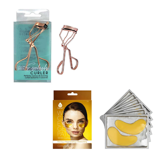 Pursonic Ultimate Eye Care & Beauty Bundle: Wrinkle Care Eye Gel Patches + Salon Grade Eyelash Curler - Pursonic - Little Red General Store