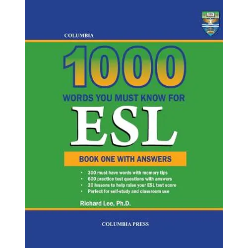 Columbia 1000 Words You Must Know for ESL: Book One with Answers