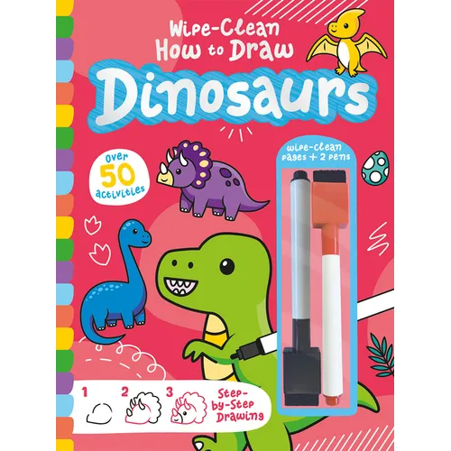Wipe-Clean How to Draw Dinosaurs