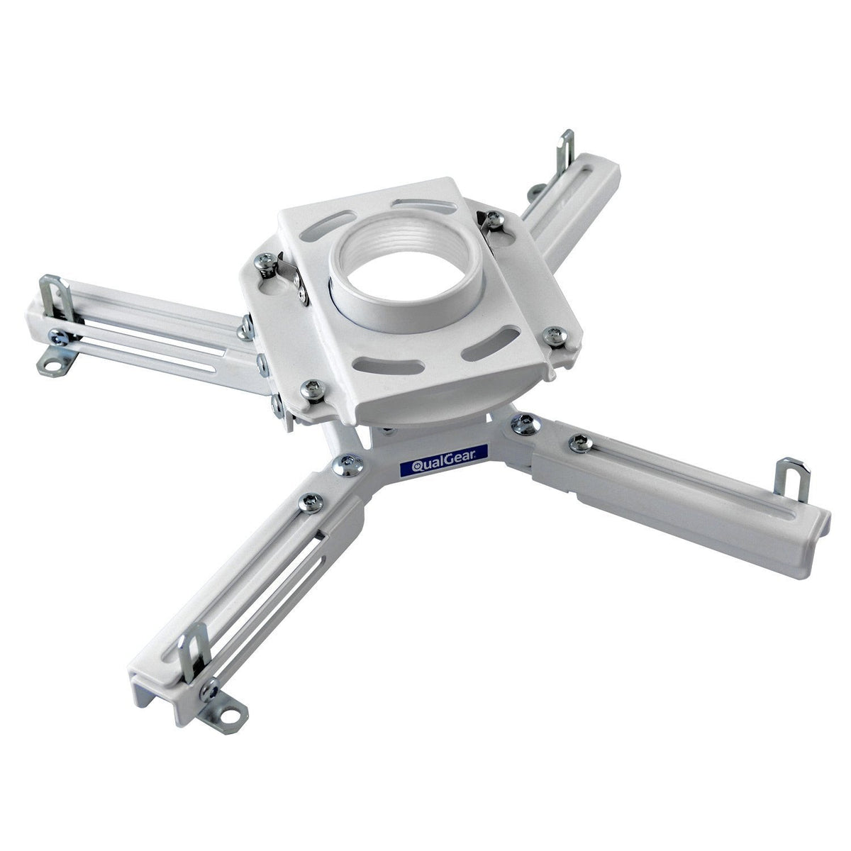 QualGear Sloped Ceiling Projector Mount Kit, White, QG-KIT-VA-3IN-W