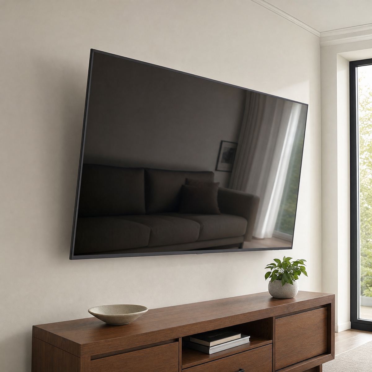 QualGear 37-70 in UL Listed Heavy Duty Tilting TV Wall Mount, Black, QG-TM-031-BLK