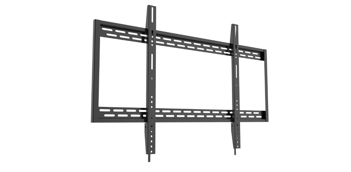 QualGear 60-100 in UL Listed Heavy Duty Fixed TV Wall Mount, Black, QG-TM-090-BLK
