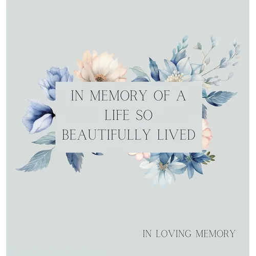 Celebration of life, funeral book, Condolence book to sign (Hardback cover)