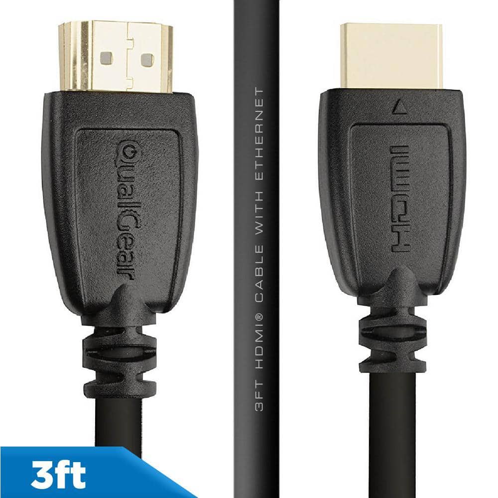 QualGear High Speed HDMI 2.0 Cable with Ethernet, 4K 18 Gbps, 100% OFC, QG-CBL-HD20