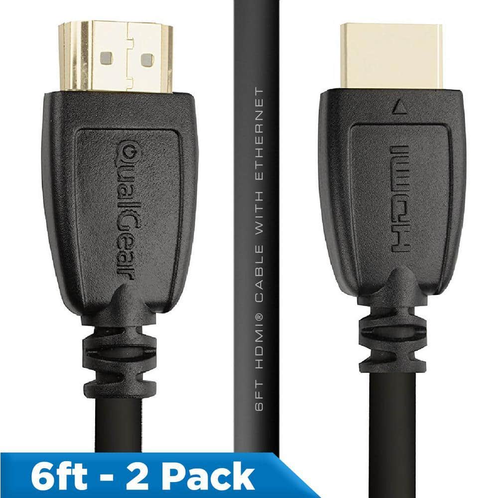 QualGear High Speed HDMI 2.0 Cable with Ethernet, 4K 18 Gbps, 100% OFC, QG-CBL-HD20