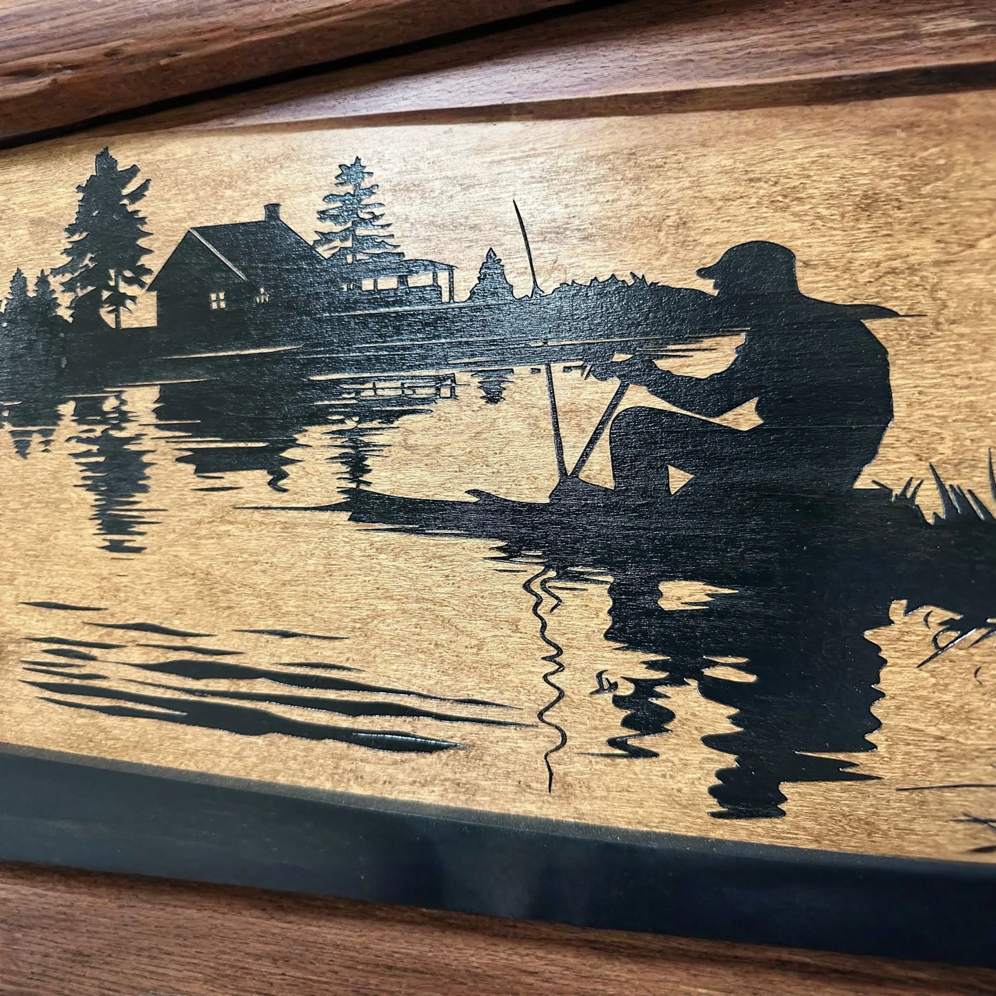 Hidden Gun Storage Cabinet - I'd Rather Be Fishing