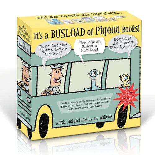 A Busload of Pigeon Books: Great for Holiday Gifting!