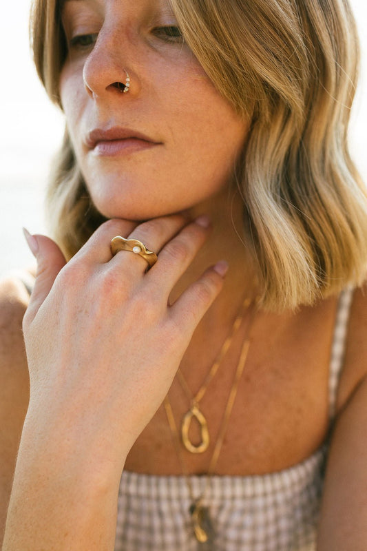 AKOYA with Pearl - Rebekah J. Designs - Little Red General Store