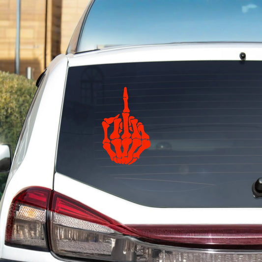 F Skeleton Decal Vinyl Sticker CNC Heavy Duty Middle Finger ~ Oracle 651