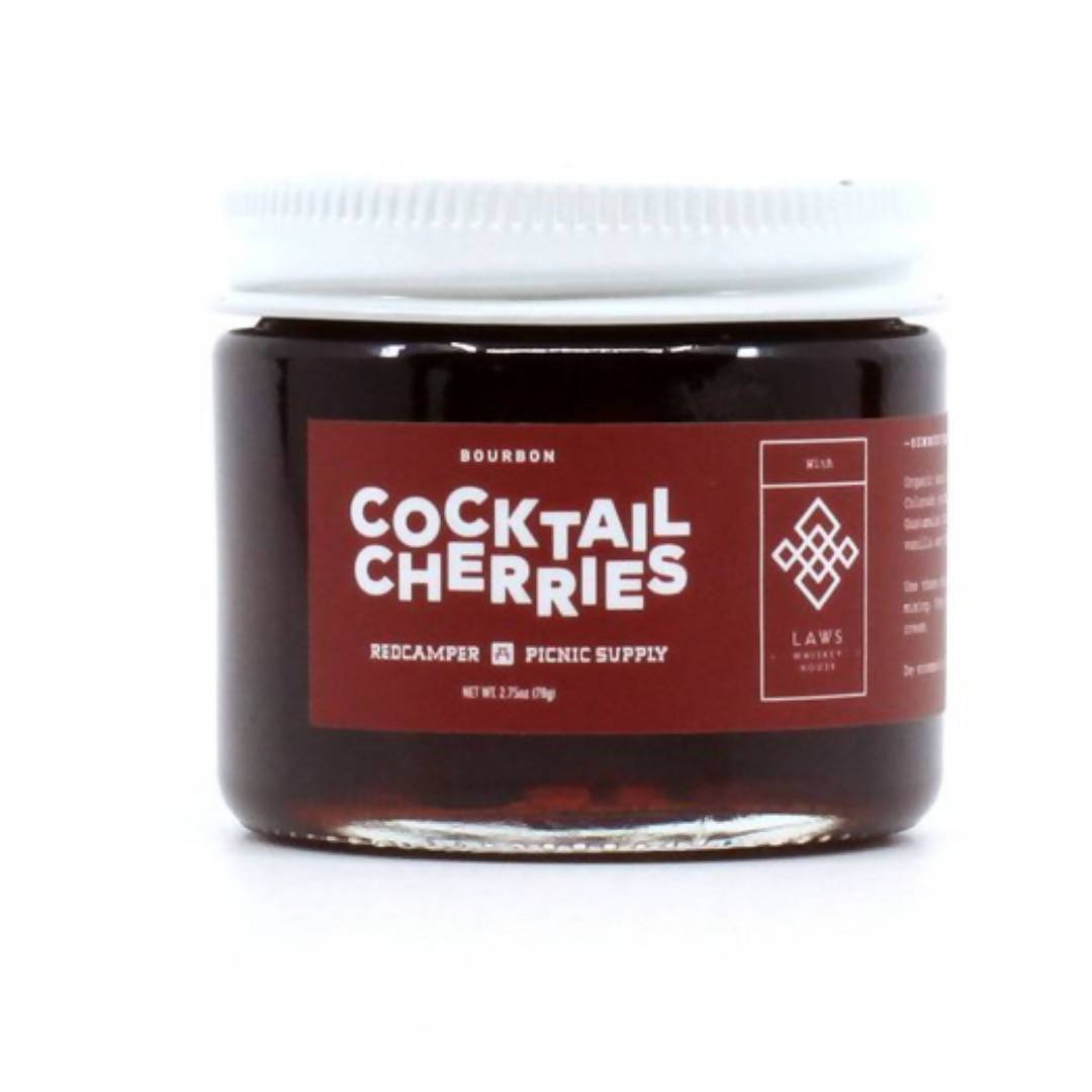 Red Camper Bourbon Cocktail Cherries Bottles - 24 jars x 2.75oz case