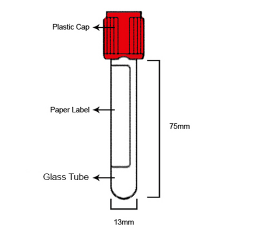 RED TOP 10 ML (GLASS) SERUM TOP CLOT ACTIVATOR