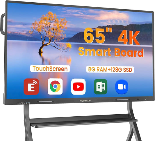 REHISK COOLHOOD 65" 4K Smart Whiteboard (Touchscreen, Android 13, Wireless Sharing, App Ecosystem) - ReHisk - Little Red General Store