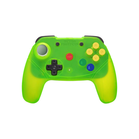 Retro Fighters N64 Controller Wireless Brawler64 (Extreme Green)