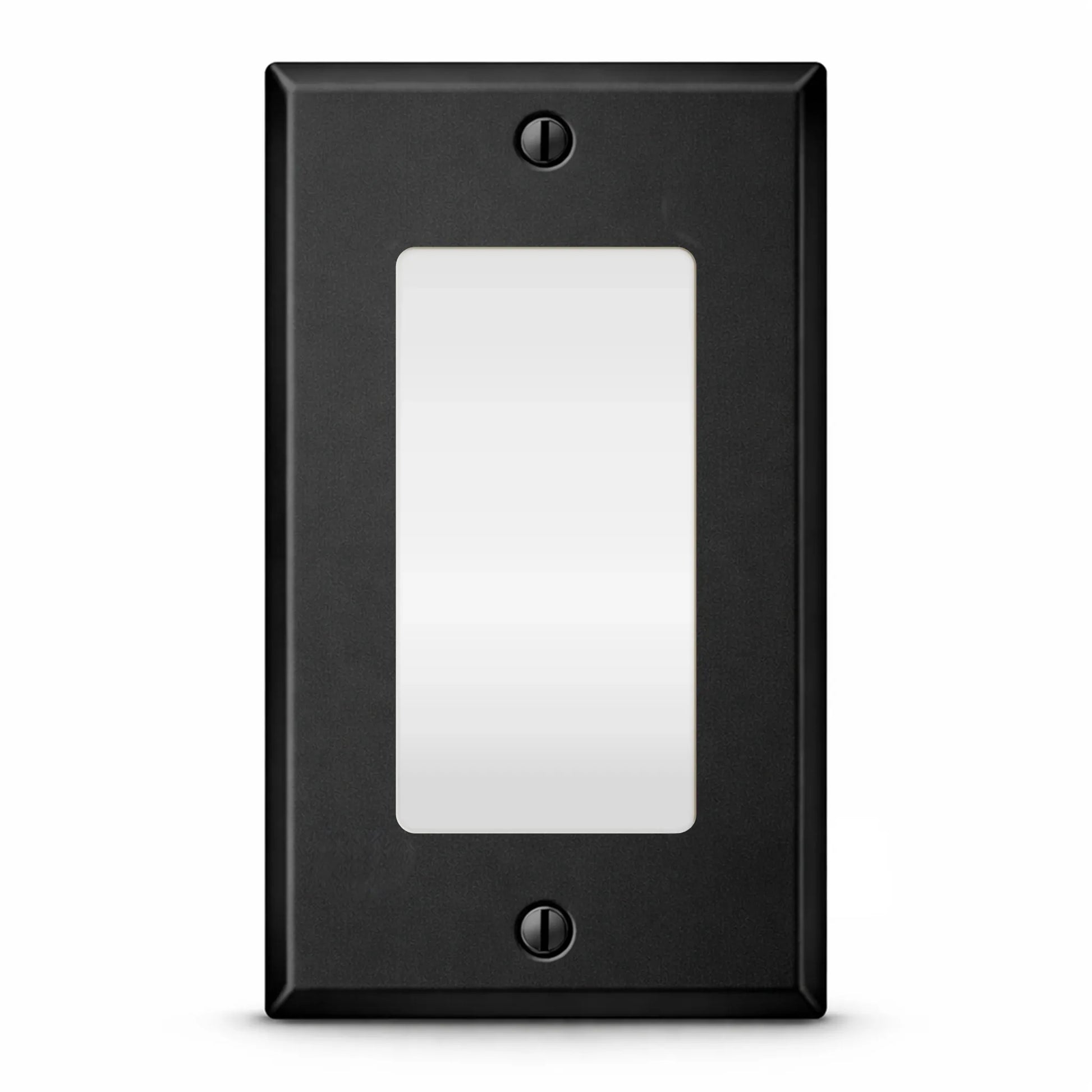 1 Gang GFI, Standard size, Black Painted Metal Wallplate