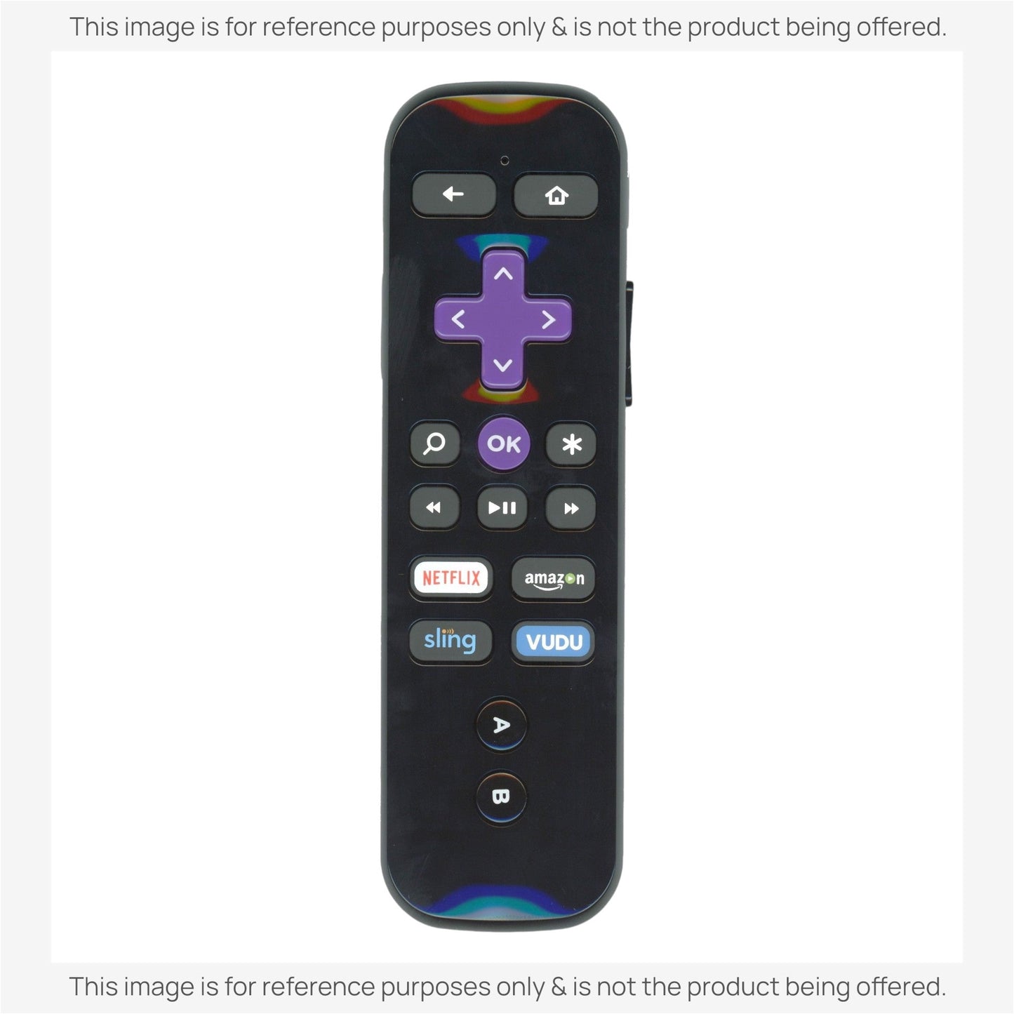 Substitute for Roku 3226000173 Streaming Remote Control [RCGZ1, NO GAME KEYS / HEADPHONE JACK]