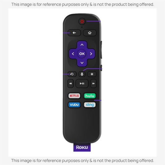 Substitute for Roku 3931RW Streaming Remote Control [RCGZ1]