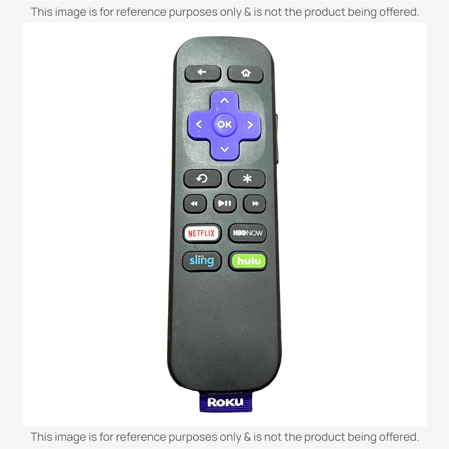 Substitute for Roku RC-GR3 Stick Streaming Remote Control [RCGZ1, NO HEADPHONE JACK]