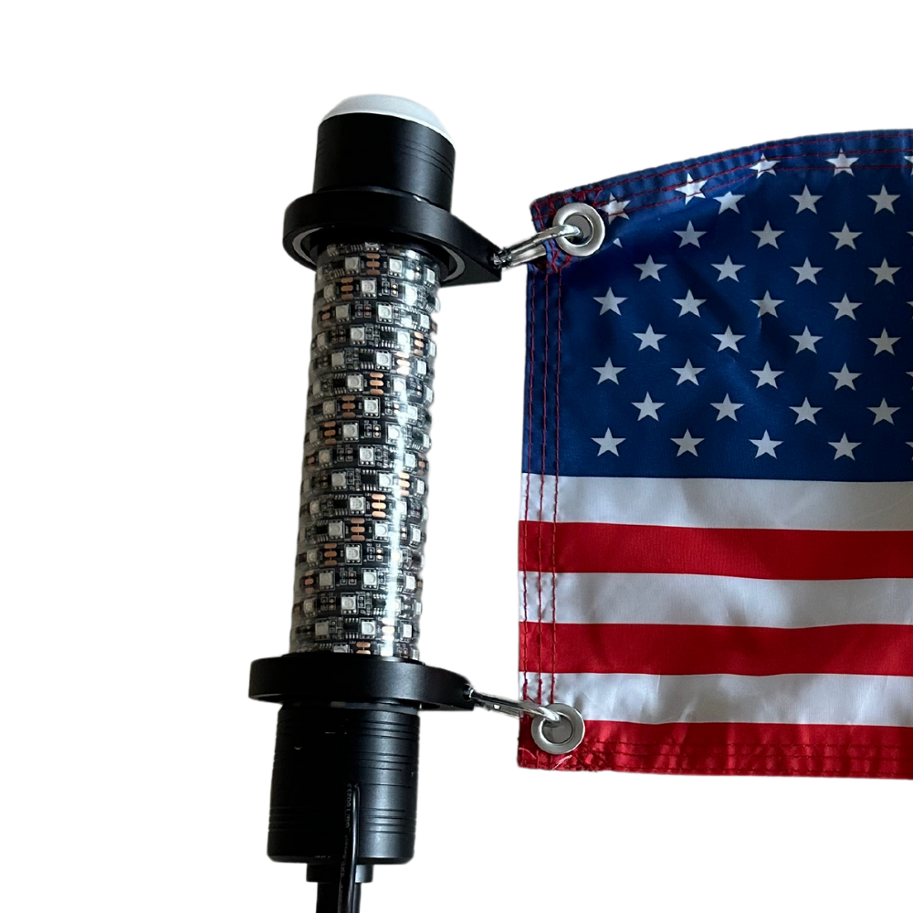 Rotating Flag Clamps For Chunky Monkey LED Whips (Set of 4)