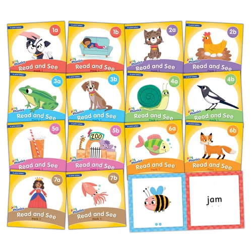 Jolly Phonics Read and See, Pack 1: In Print Letters (American English Edition)