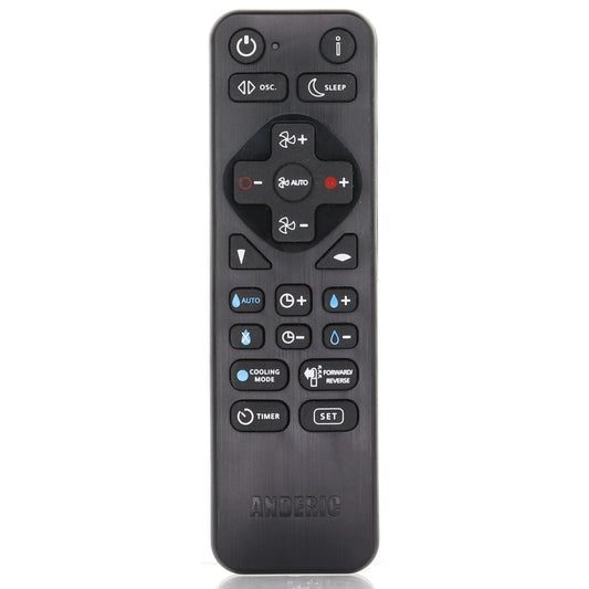 Anderic RRDYS01.2 Universal Remote Control with Learning for Dyson Fans | HP00 HP01 AM02 AM03 AM07 AM08 AM09 DP01 DP03 TP02 TP03 and More
