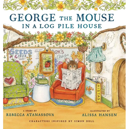 George the Mouse in a Log Pile House