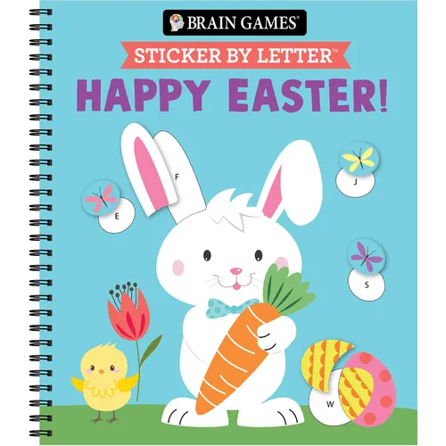 Brain Games - Sticker by Letter: Happy Easter!