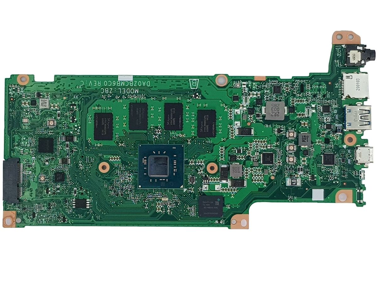 DA0ZBCMB6C0 Mainboard for  Chromebook CB314-1H CB315-3H Laptop Motherboard with N4000 N4100 N4020 N4120 N5000 N5030 CPU