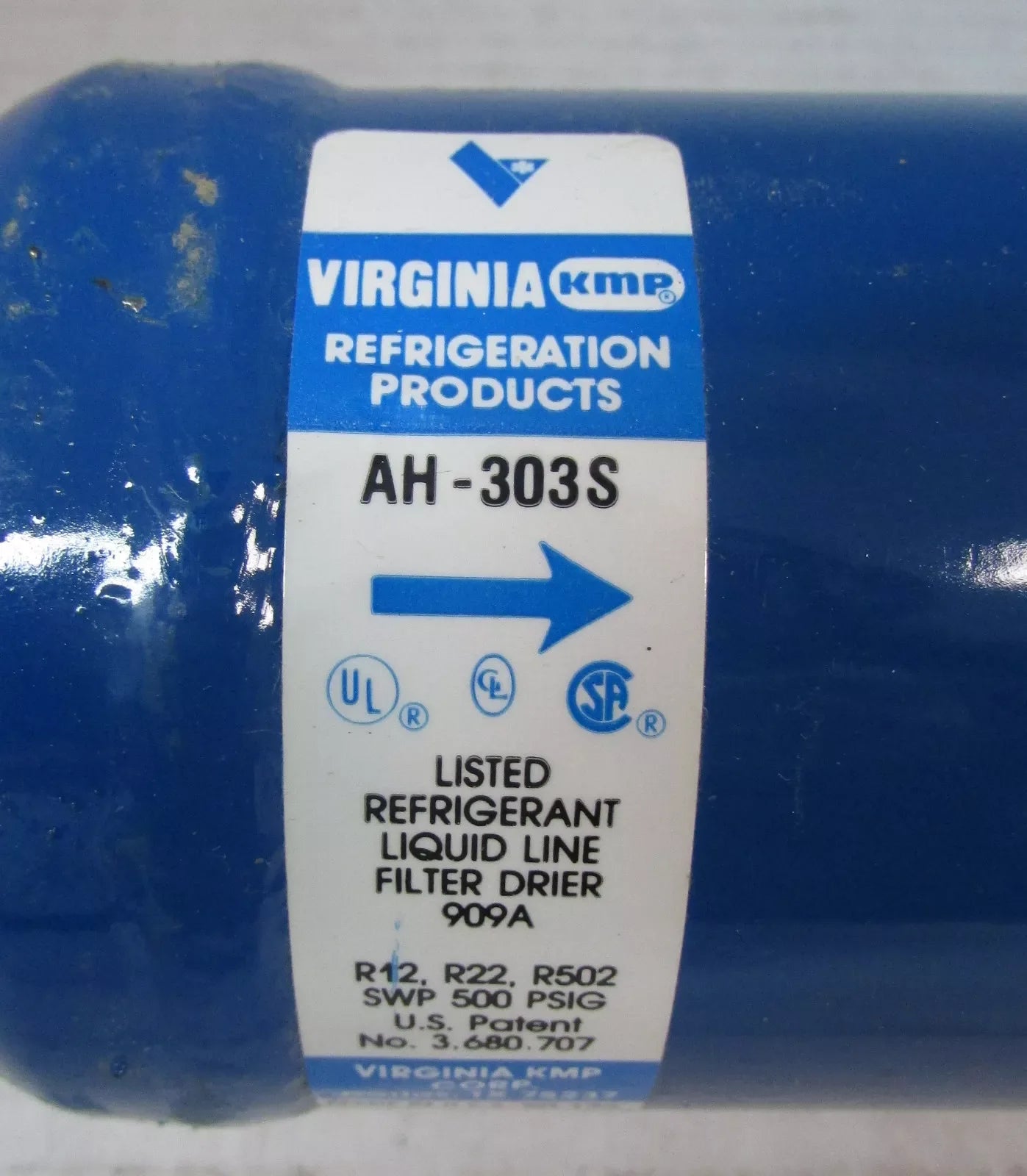 Virginia KMP AH-303S Liquid Line Filter Drier