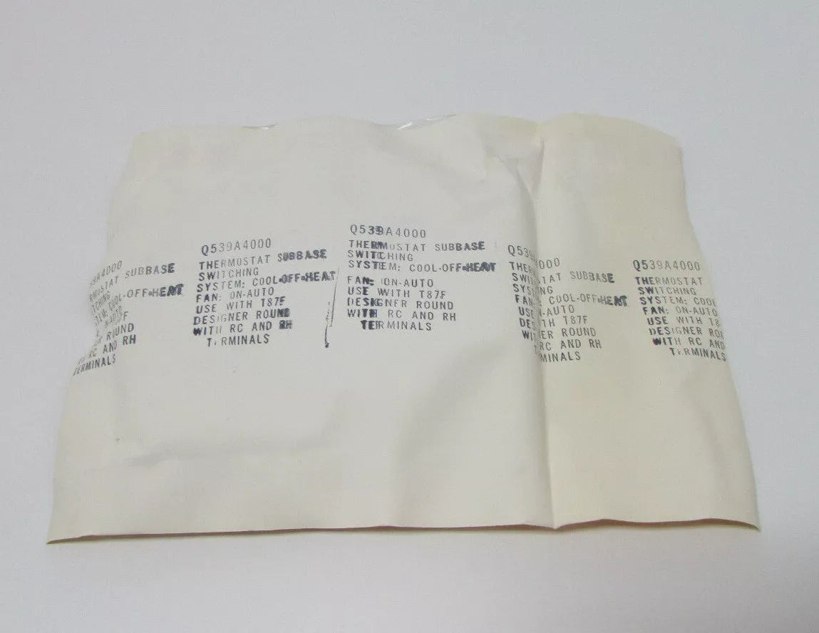 Honeywell Q539A4000 Thermostat Subbase With Heat/Cool 52635